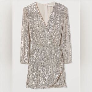 NWOT H&M Sequin Skirt Front Romper